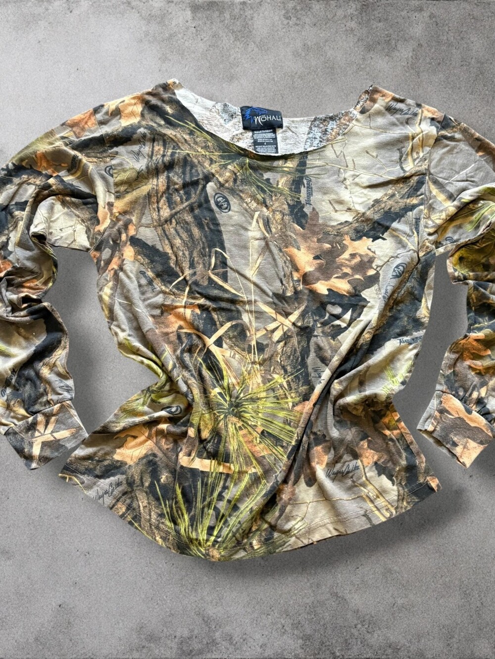 Y2K Realtree Camoflauge Longsleeve T-Shirt Womens Large Granola Gorpcore Trail